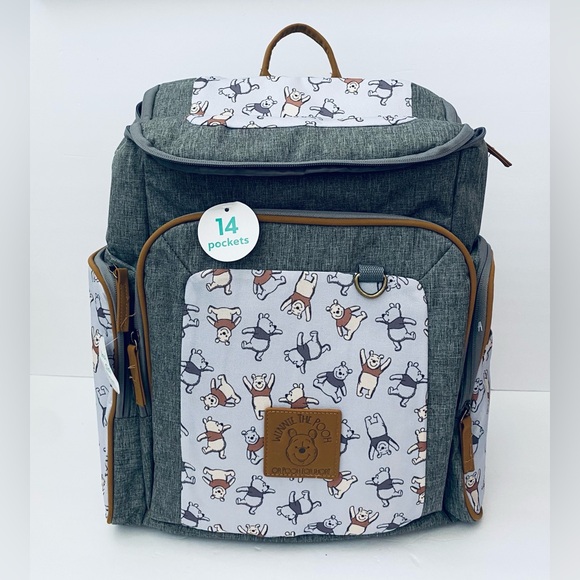 Disney Other - Disney Cudlie Baby Boys Jartop Backpack Diaper Bag in Winnie The Pooh Print 16”